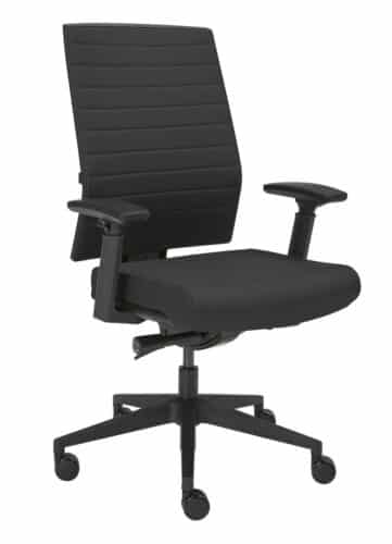 Bureaustoel luxe zwarte stof