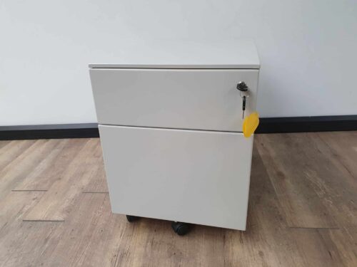 Metalen ladeblok dossierlade (licht grijs)