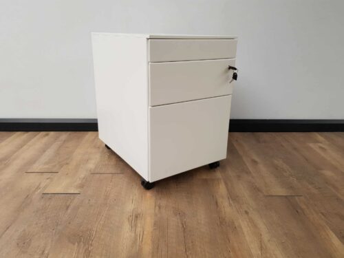 Metalen ladeblok dossierlade + pennenlade  (Wit)