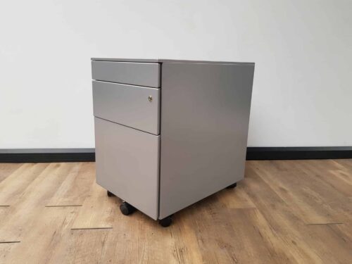 Metalen ladeblok dossierlade + pennenlade  (Aluminium)