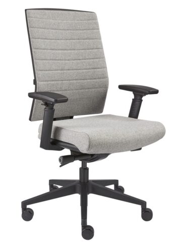 Design bureaustoel luxe wolvilt (Licht grijs)
