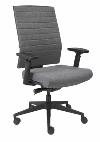 Design bureaustoel luxe wolvilt (Antraciet)