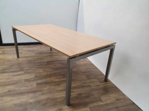 Vergadertafel aluminium 200 x 100cm
