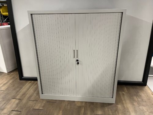 Roldeurkast licht grijs 135 Hoog