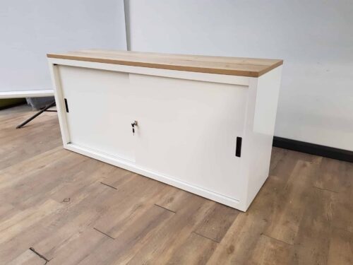 Schuifdeurkast wit 160 x 75 x 45