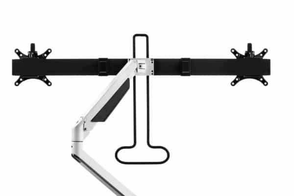 Dubbele monitor arm met crossbar