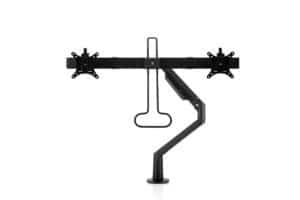 Dubbele monitor arm met crossbar