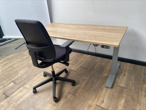 Elektrisch zit sta bureau Markant grijs