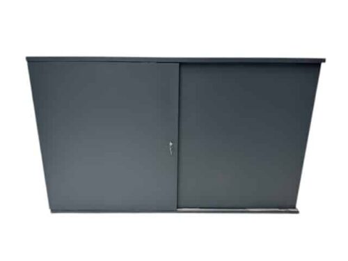 Antracieten schuifdeurkast 100 x 166 x 40 voorraad voordeel