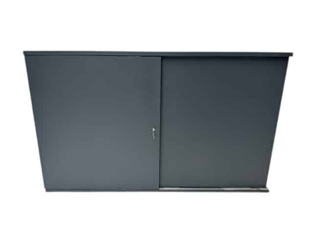 Antracieten schuifdeurkast 100 x 166 x 40 voorraad voordeel