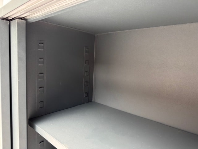 Antracieten schuifdeurkast 100 x 166 x 40 voorraad voordeel
