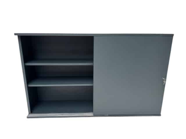 Antracieten schuifdeurkast 100 x 166 x 40 voorraad voordeel