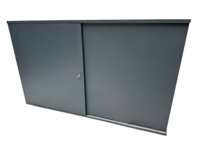 Antracieten schuifdeurkast 100 x 166 x 40 voorraad voordeel