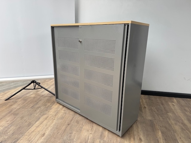Ahrend akoestische schuifdeurkast grijs