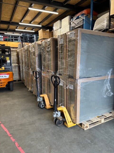 Antracieten schuifdeurkast 100 x 166 x 40 voorraad voordeel