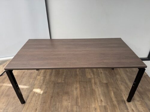 Vergadertafel Q-line 180 x 90 antraciet eiken