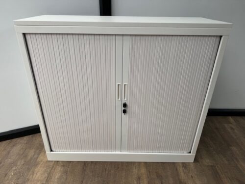 Roldeurkast wit 105 x 120 + topblad