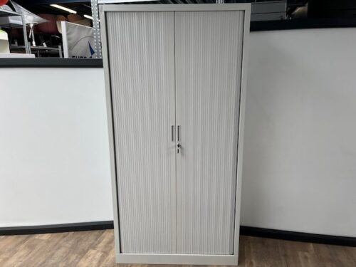 Licht grijze roldeurkast 100 x 198 x 43