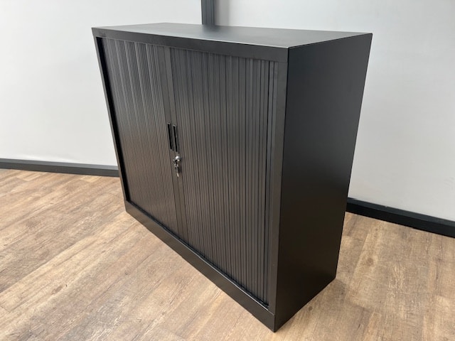 Roldeurkast zwart 105 x 120