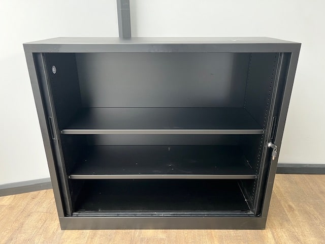 Roldeurkast zwart 105 x 120