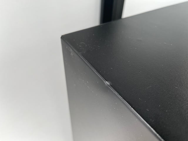 Roldeurkast zwart 105 x 120