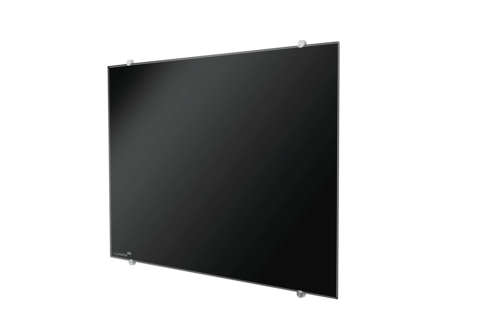 Whiteboard glas - zwart - 90x120