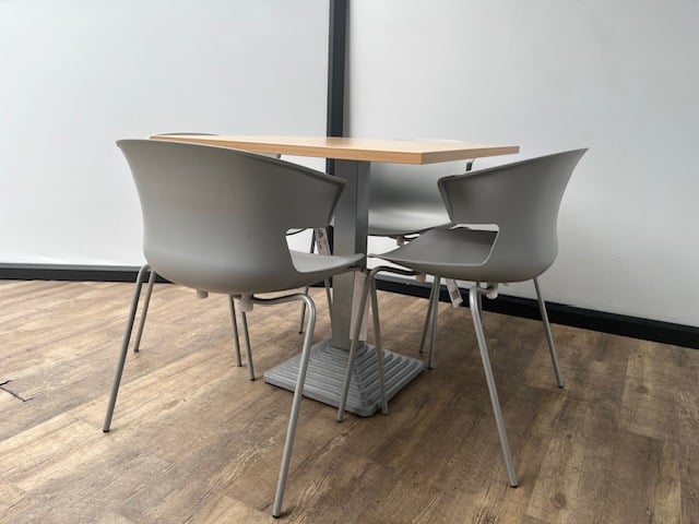 kantinetafel 80x80 - 4 persoons