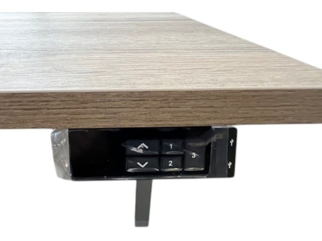zit-sta bureau duo elektrisch(aluminium)