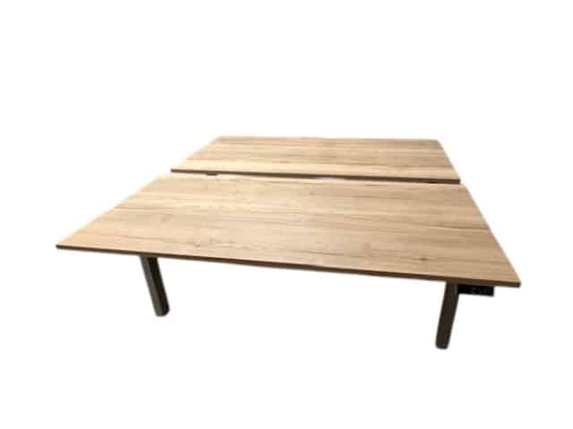 zit-sta bureau duo elektrisch(aluminium)