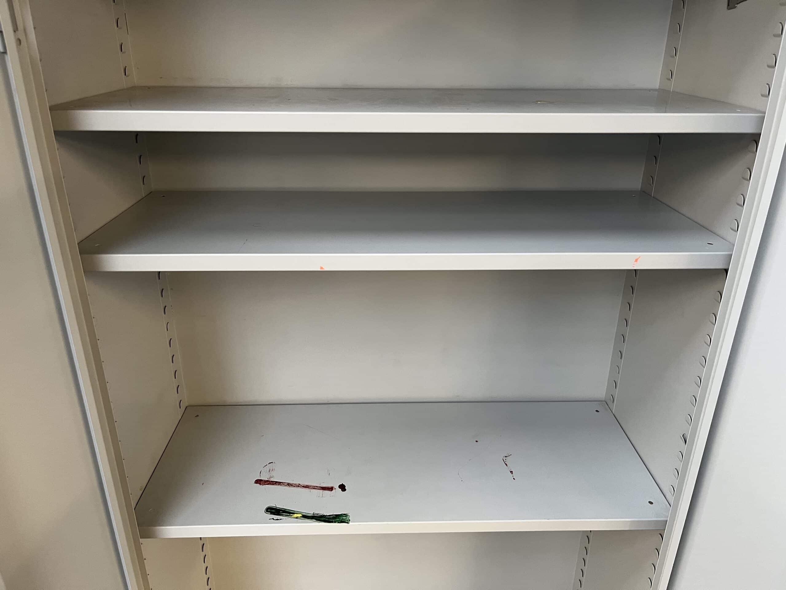 Draaideurkast van 195x92x42 cm (Licht grijs)