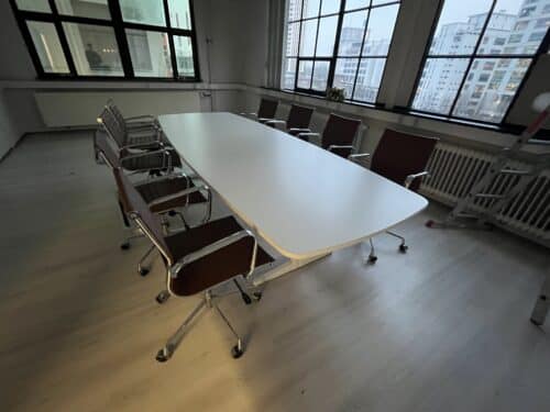Grote vergadertafel wit – 320×120 cm