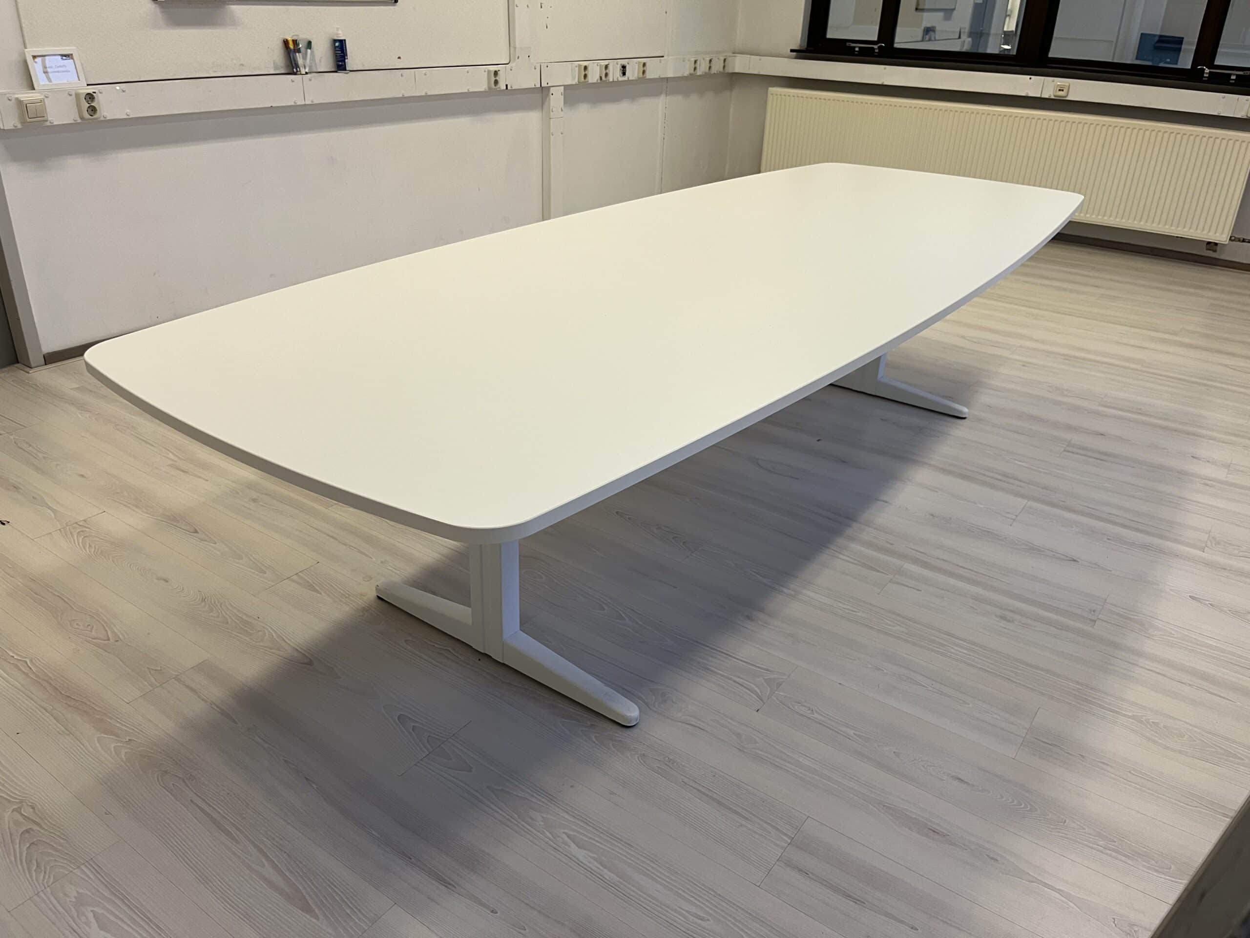 Grote vergadertafel wit – 320×120 cm