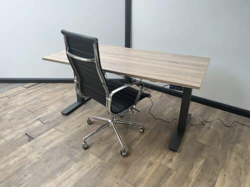 Elektrisch zit sta bureau (Antraciet)