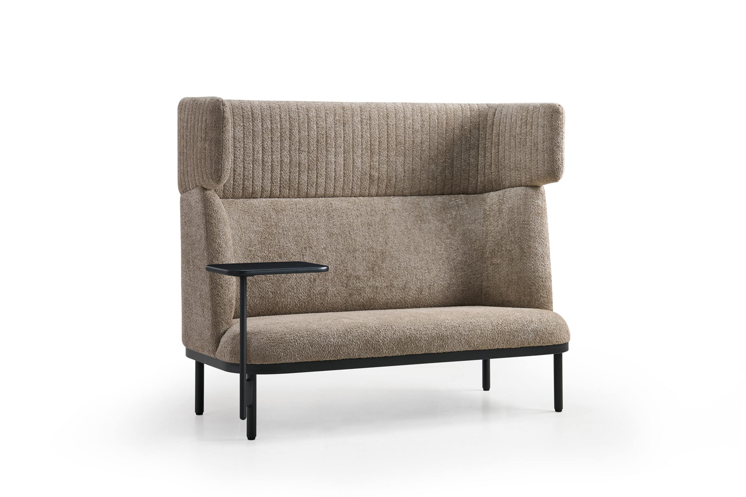 Akoestische loungebank duo taupe