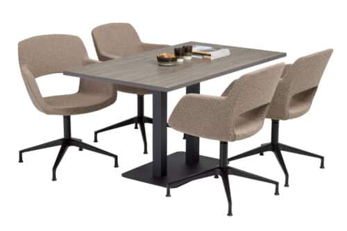 Tom kolom kantinetafel (Rechthoek)