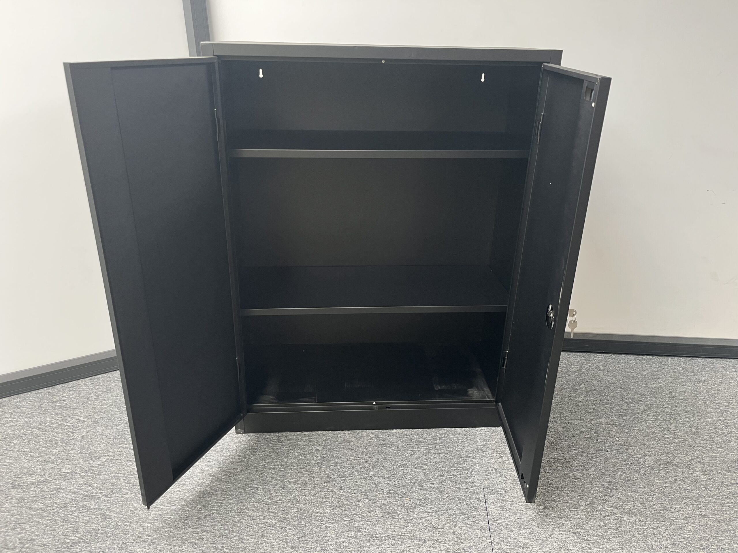 Draaideurkast zwart (120)