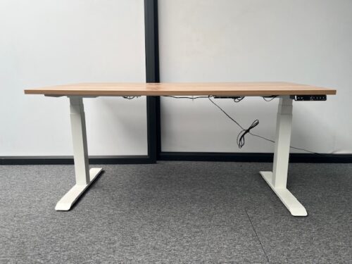 Zit-sta bureau elektrisch (wit)