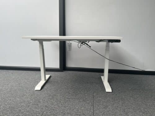 Wit zit-sta bureau (elektrisch)