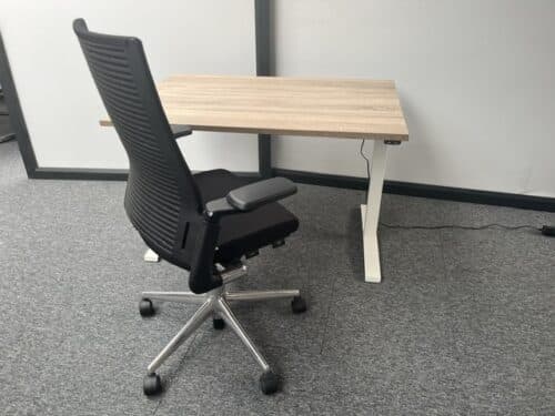 Zit-sta bureau elektrisch (Wit)