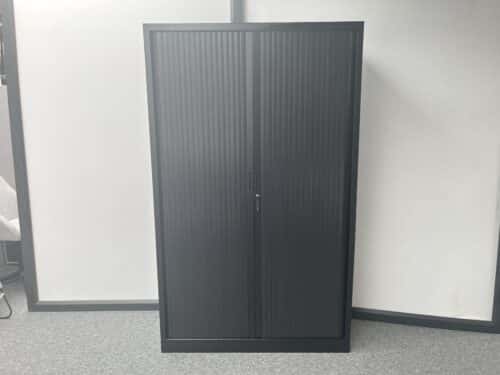 Zwarte robberechts roldeurkast 198×120