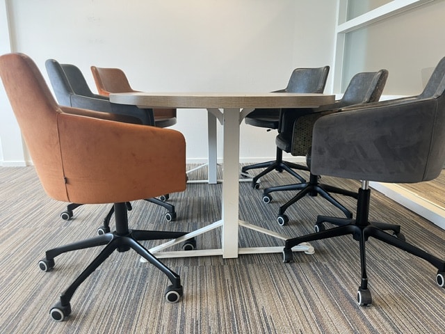 Ovale vergadertafel (200x120)