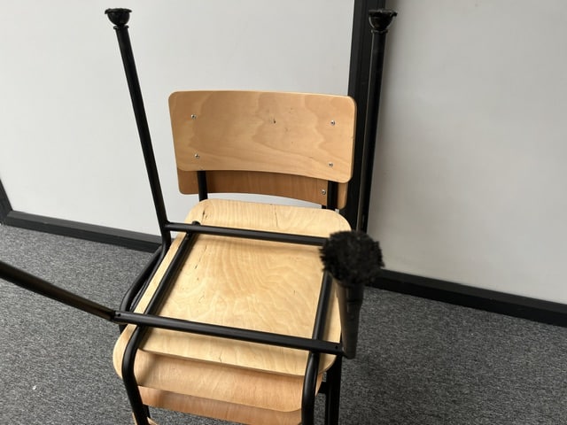 Houten Kantinestoel